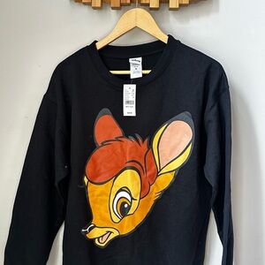 Disney Kids Black Bambi Sweatshirt